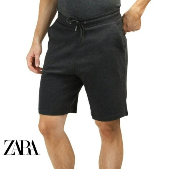 NWT ZARA Soft Cotton Blend Fleece lined Bermuda Shorts L, XL - Picture 1 of 6